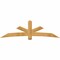 Ekena Millwork Alberta Rough Sawn Timber Gable Bracket, Western Red Cedar, 96"W x 28"H x 4"D x 6"F, 7/12 Pitch GBW096X28X0406ALB00RWR - alternate 1